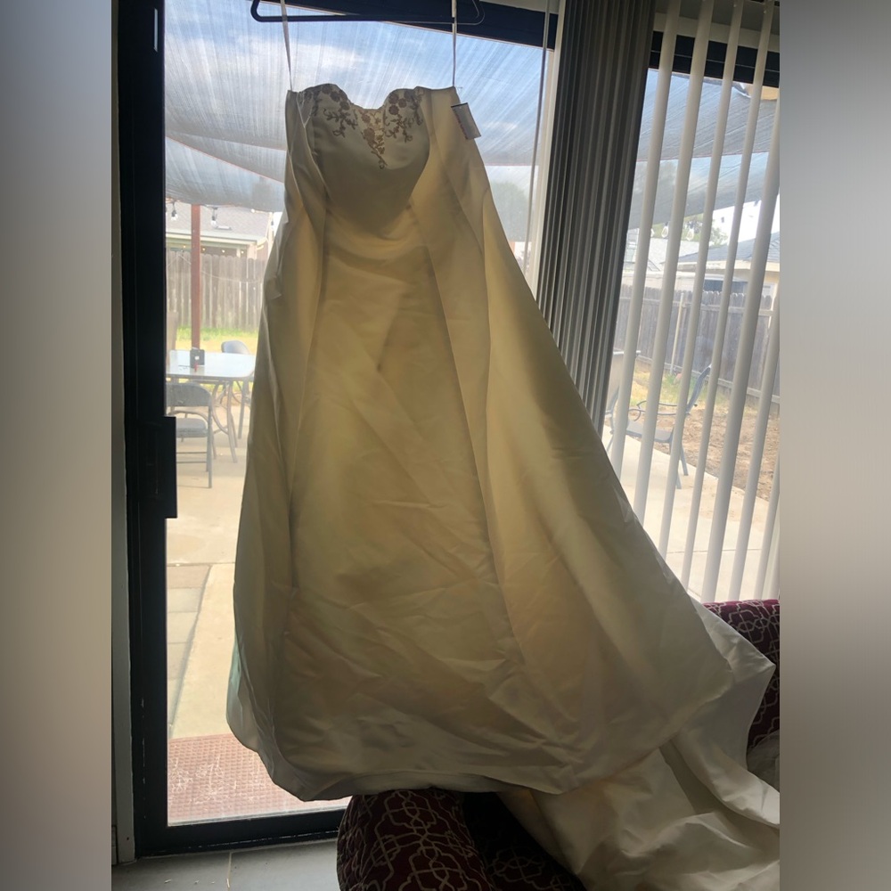Never used David’s bridal wedding dress